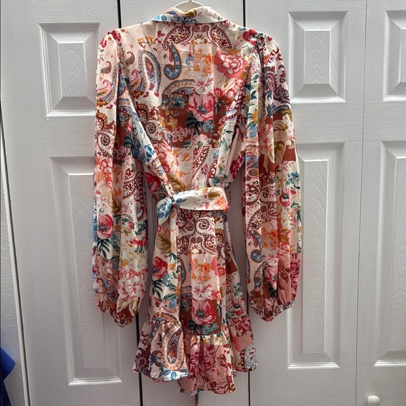 Floral Paisley Button-Up Dress - Picture 3 of 4